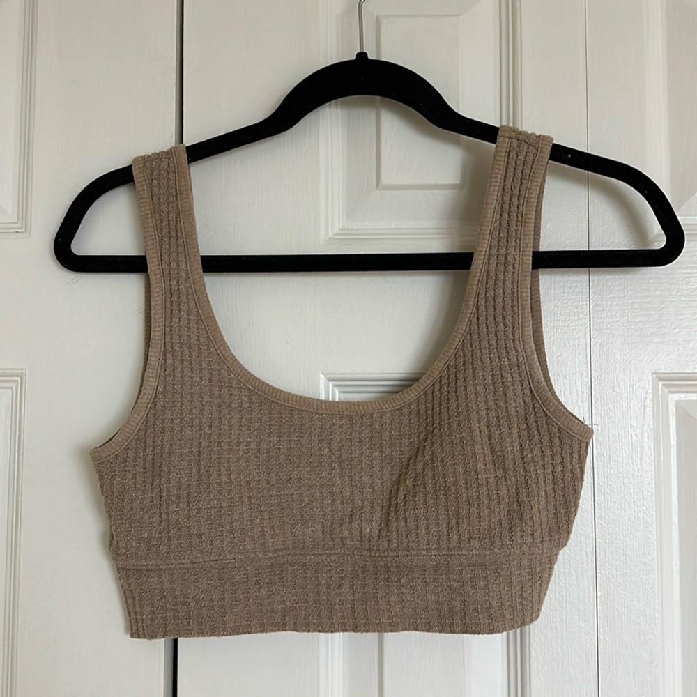 Z supply waffle knit size small sports bra.